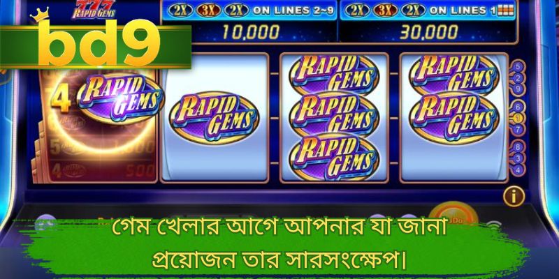 গেম খেলার আগে আপনার যা জানা প্রয়োজন তার সারসংক্ষেপ।